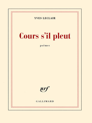 cover image of Cours s'il pleut